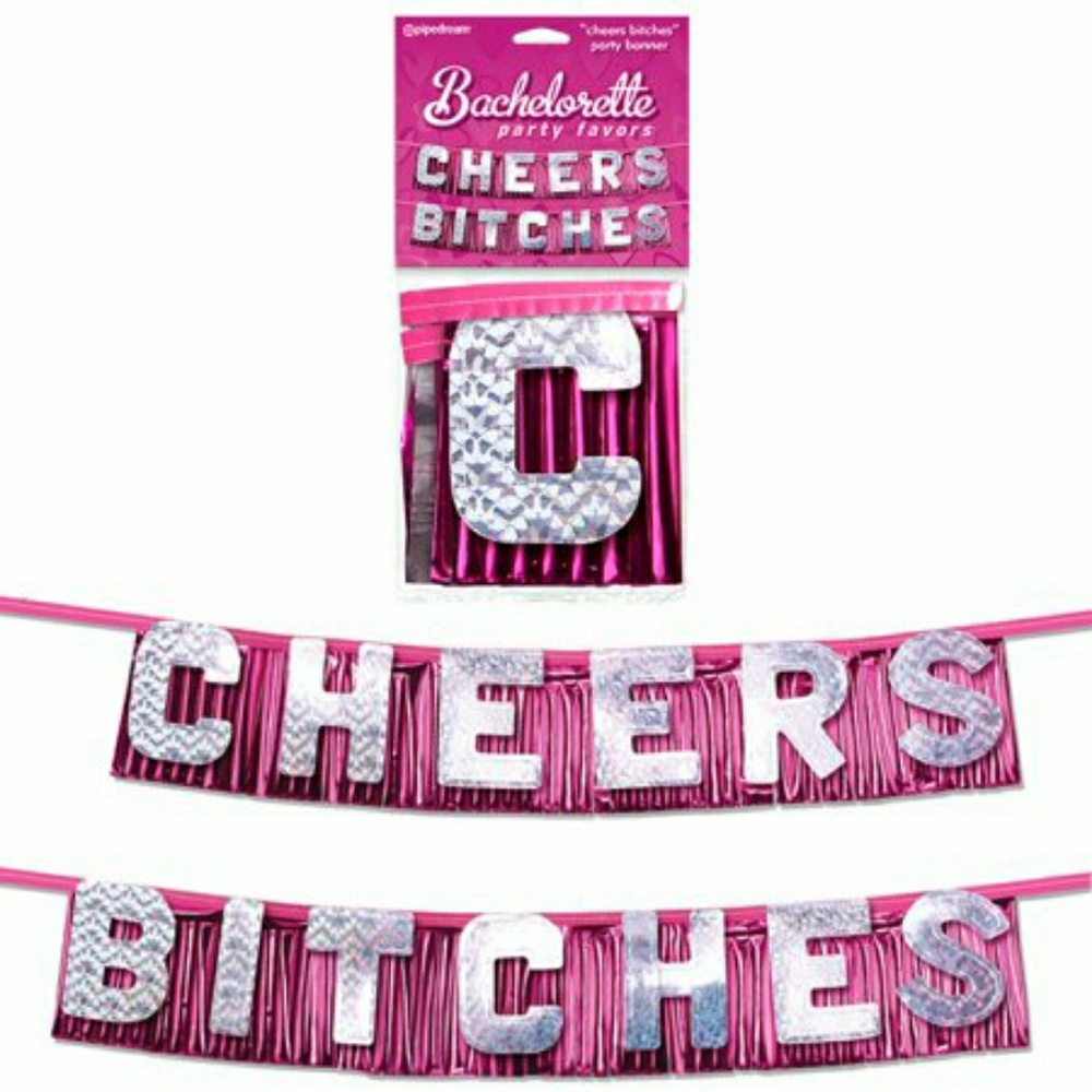 🆕 Cheers Bitches Bachelorette Party Banner